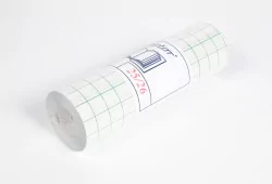 Film vinyle 90 microns adhésif semi-repositionnable transparent brillant avec support pré-découpé