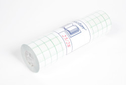 Film vinyle 90 microns adhésif semi-repositionnable transparent brillant avec support pré-découpé