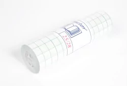 Film vinyle 90 microns adhésif semi-repositionnable transparent brillant avec support pré-découpé