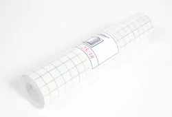 Film vinyle 90 microns adhésif semi-repositionnable transparent brillant avec support pré-découpé
