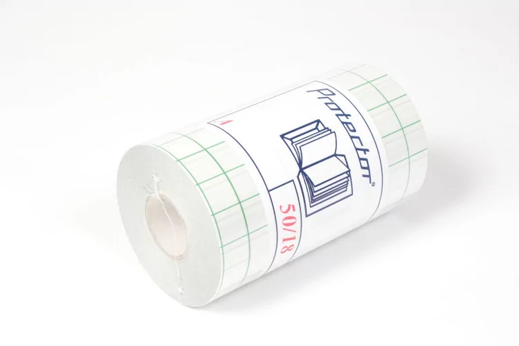 Protector A - PVC 90µ brillant anti-UV adhésif semi-repositionnable 50m 18cm