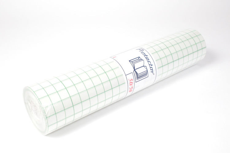 Protector A - PVC 90µ brillant anti-UV adhésif semi-repositionnable 50m 50cm
